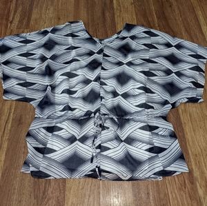 Women's Liz Claiborne Short Sleeve Shirt Blouse Medium